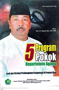 Image of 5 program pokok departemen agama