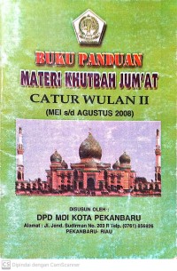 Buku panduan materi khutbah jum`at