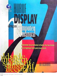 Image of Huruf display dengan komputer & manual