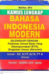 Kamus lengkap bahasa indonesia modern